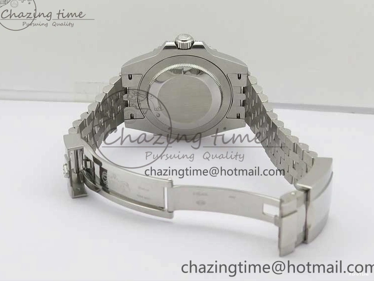 MiroTime 0401 GMT-Master II White Blue Diamonds Bezel 904L Steel GMF Best Edition Black Dial On Jubilee Bracelet SA3285 CHS V Original 2579